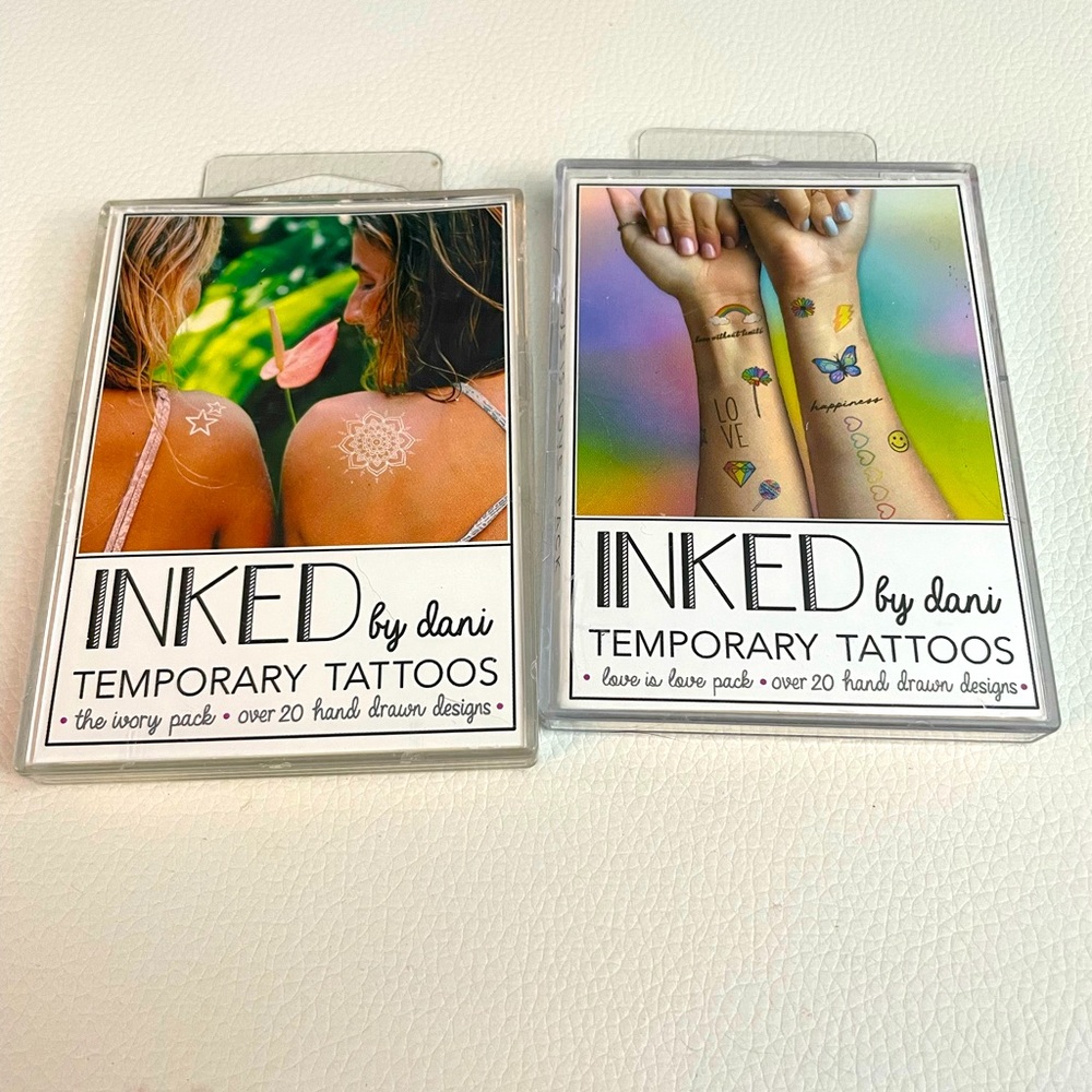 Inked by Dani temporary tattoos